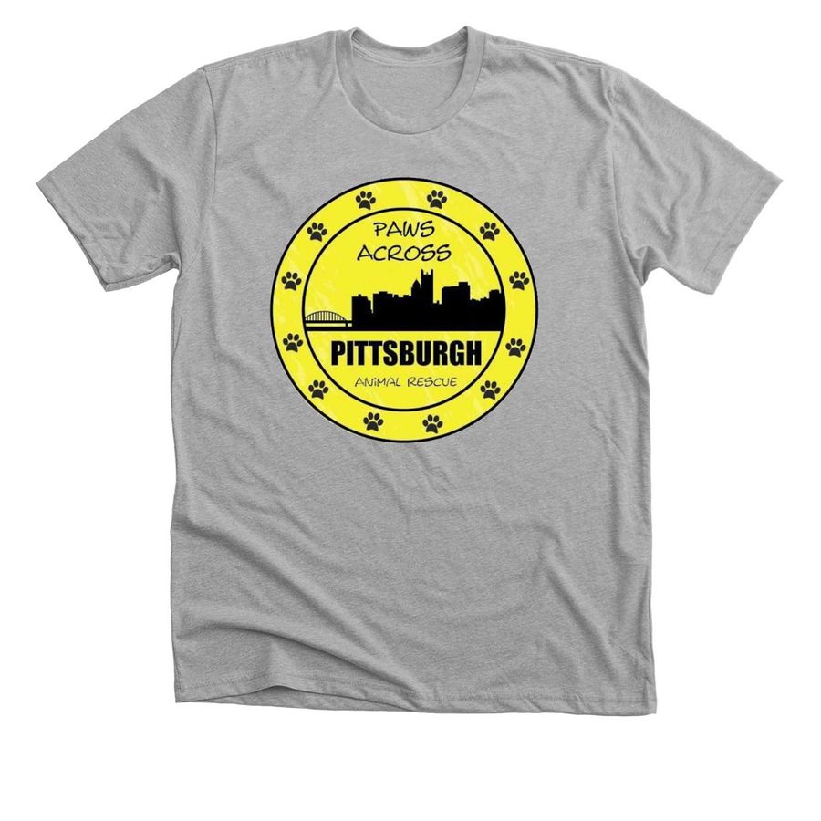 Paws Across Pittsburgh, a Athletic Heather Premium Unisex Tee