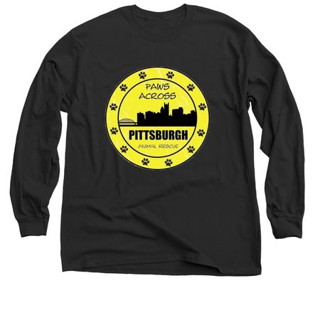 Paws Across Pittsburgh, a Black Classic Long Sleeve Tee