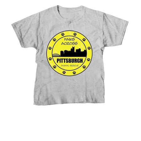 Paws Across Pittsburgh, a Sport Grey Youth Unisex Tee