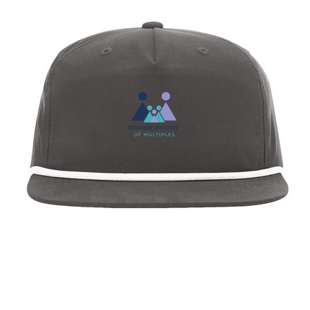 Hats- New Logo, a Charcoal/ White Printed Umpqua Snapback Cap