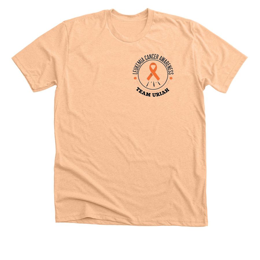 Team Uriah, a Heather Peach Premium Unisex Tee