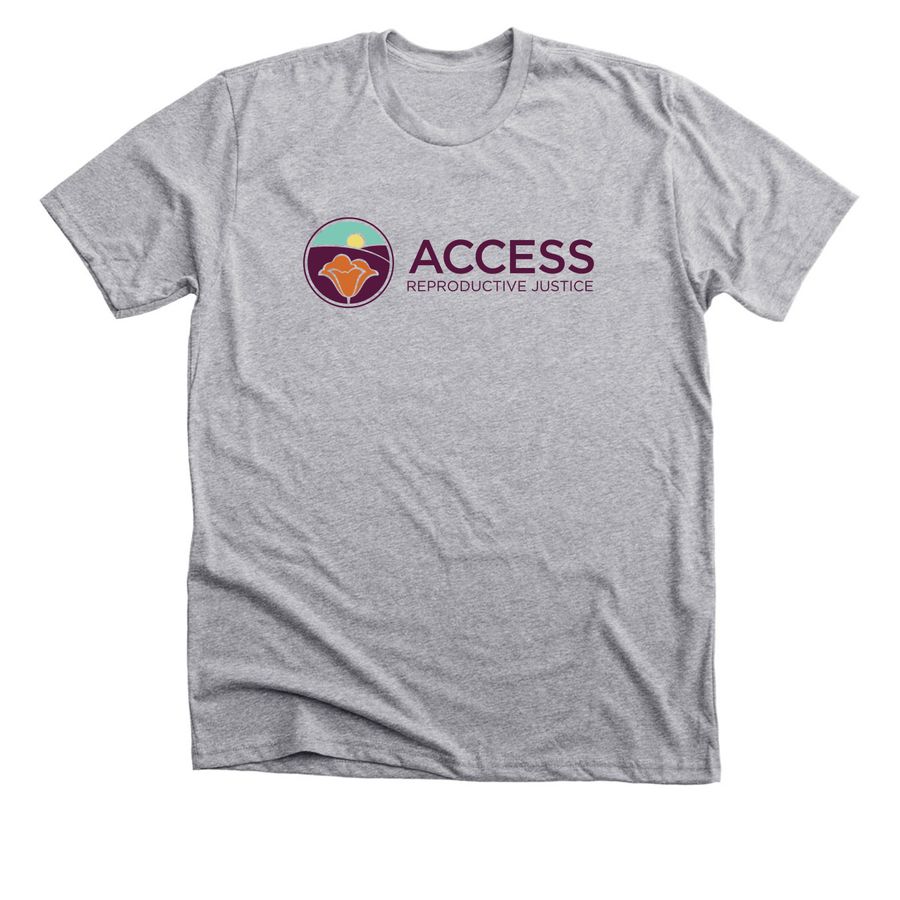 ACCESS RJ *NEW* Logo (Crimson), a Athletic Heather Premium Unisex Tee