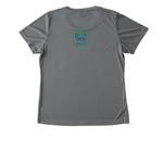 ARPF River Tee-Wicking Style, a Grey Concrete Heather Women's Performance Tee (back-view)