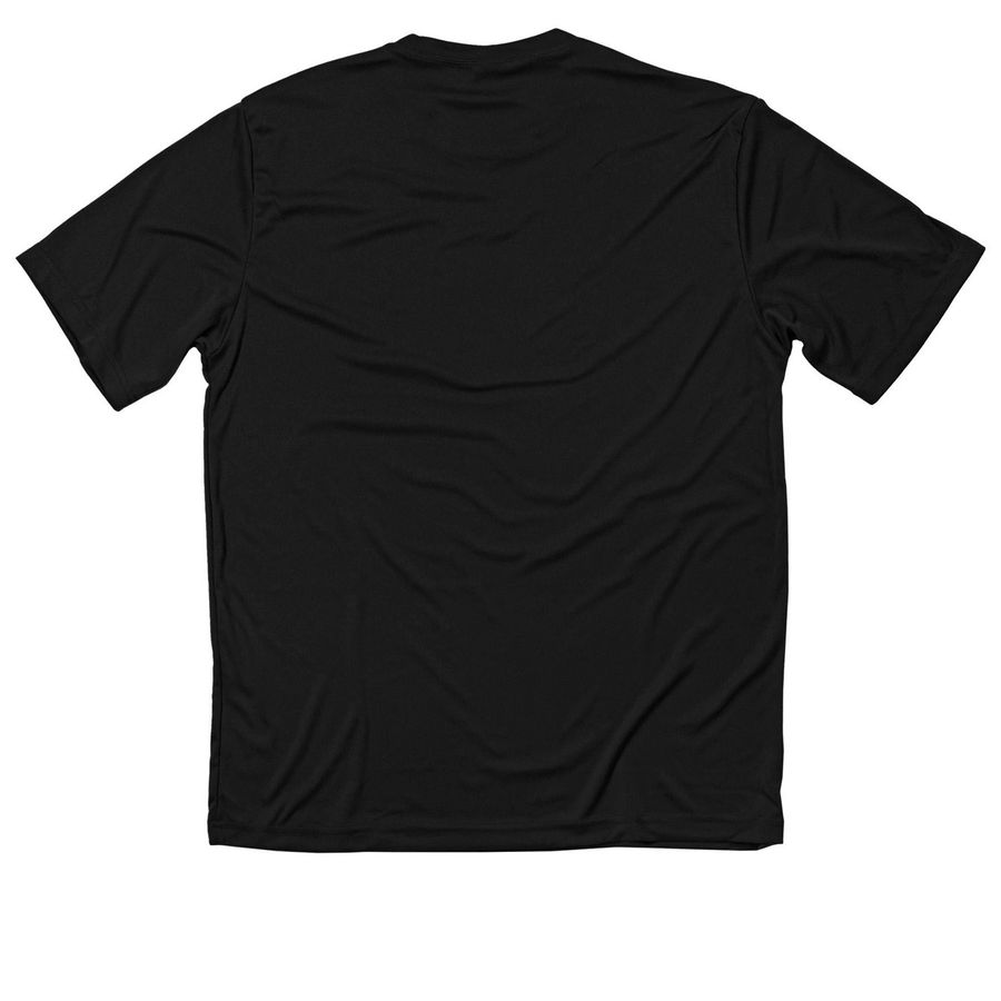 Athletic Wear, a Black Classic Performance Tee (back-view)