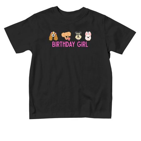 dog birthday, a Black Toddler Tee