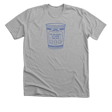 We Are Happy to Cheer For You, a Athletic Heather Premium Unisex Tee