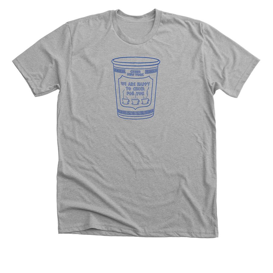 We Are Happy to Cheer For You, a Athletic Heather Premium Unisex Tee
