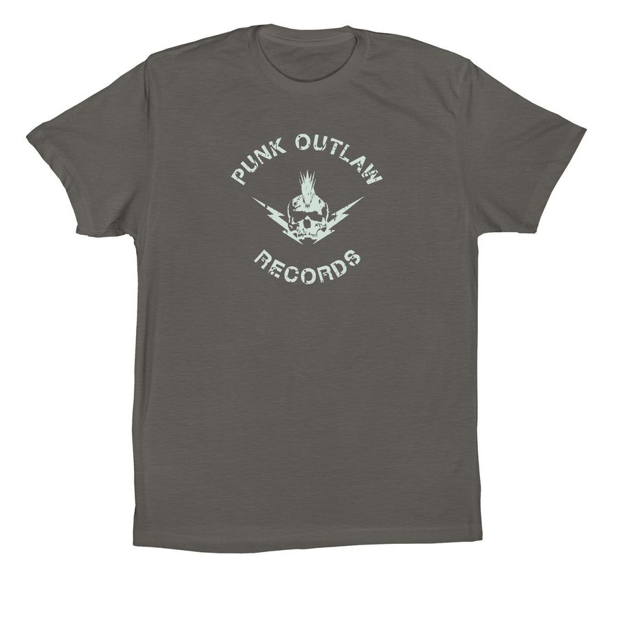 Punk Outlaw Records - Classic Shirt, a Asphalt Premium Cotton Tee