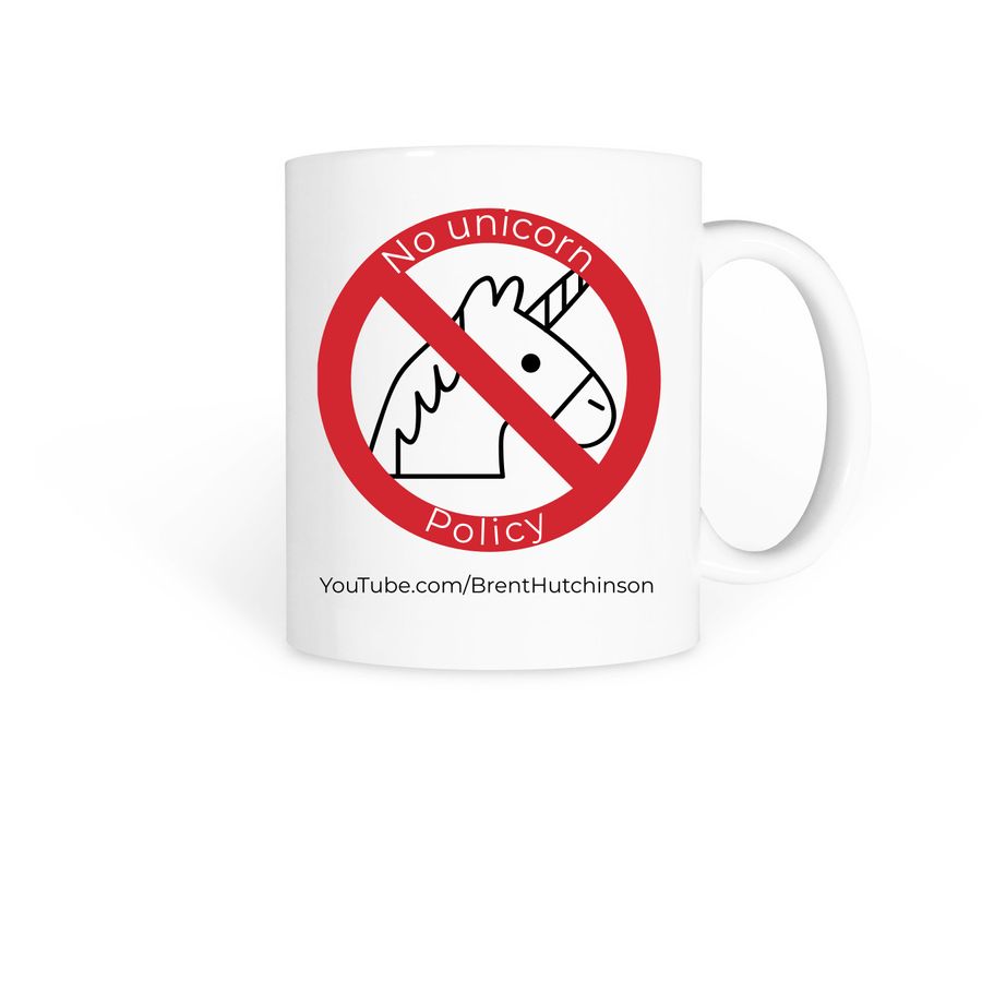 No Unicorn Policy, a White Coffee Mug