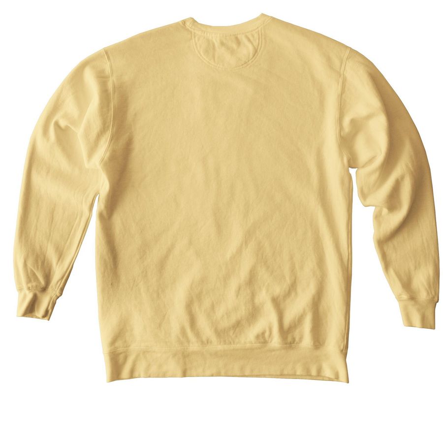 Master's Program Design, a Butter Comfort Colors Crewneck Sweatshirt (back-view)