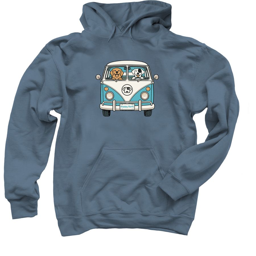 The Bark Bus, a Indigo Pullover Hoodie