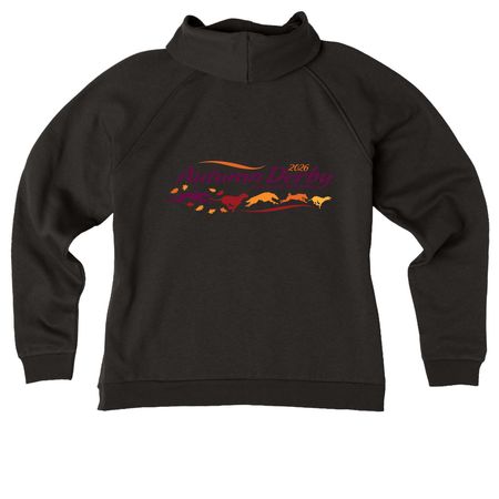 Designs on the back - color, a Deep Black Allmade Women?s Organic CVC Zip-Up Hoodie