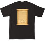 1776 ? When Freedom Was Declared, a Black Tall Classic Unisex Tee (back-view)