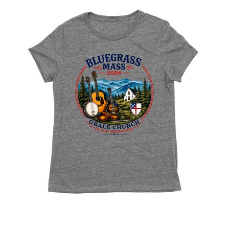 Bluegrass Mass 2026, a Aluminum Grey Allmade Eco Triblend Women?s Tee