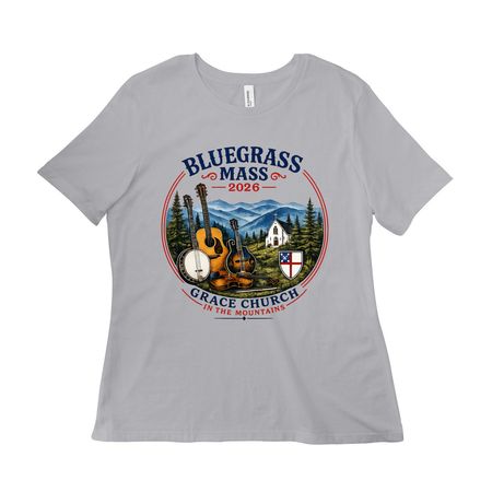 Bluegrass Mass 2026, a Solid Athletic Grey Women?s Relaxed Cotton Tee