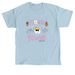 Flower Power, a Light Blue Classic Unisex Tee