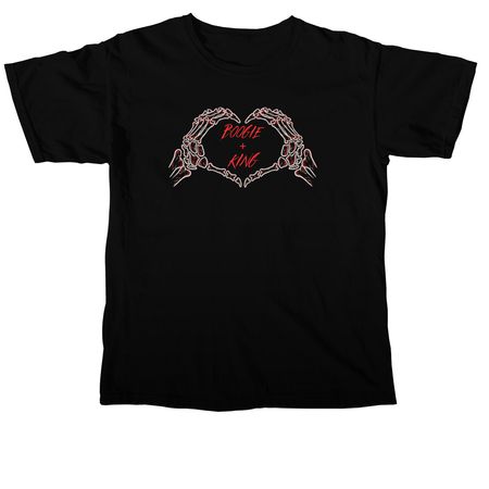WE HEART BOOGIE AND KING, a Black Comfort Colors Unisex Tee