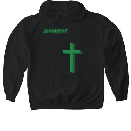 Jmonkey merch, a Black Gildan Softstyle Pullover Hoodie