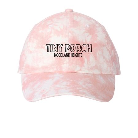 Tiny Porch, a Light Pink Printed Tie Dye Baseball Hat