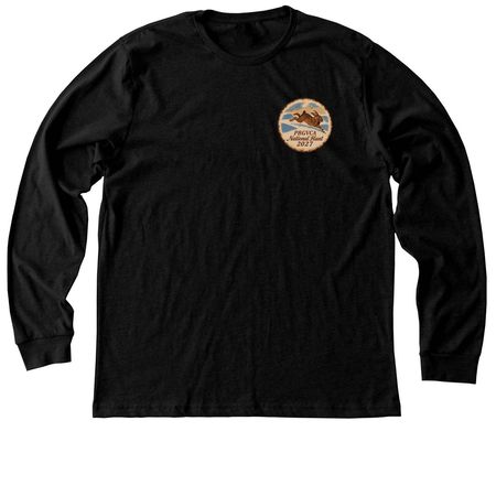 2027 National Hunt Shirts, a Black Heather Premium Long Sleeve Tee