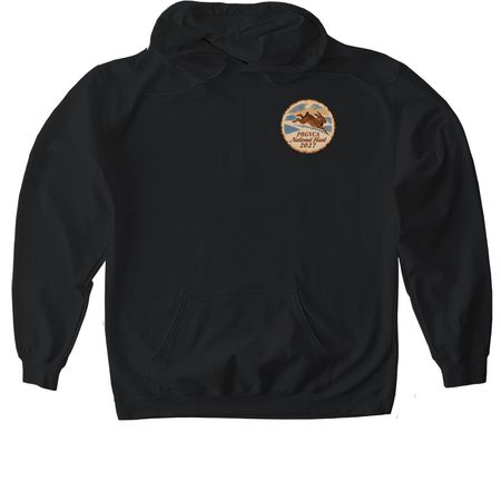 2027 National Hunt Shirts, a Black Gildan Softstyle Pullover Hoodie