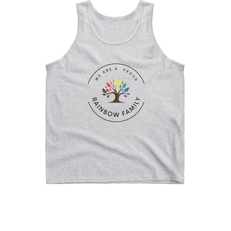 Rainbow Families Full Color Logo, a Sport Grey Classic Unisex Tank Top