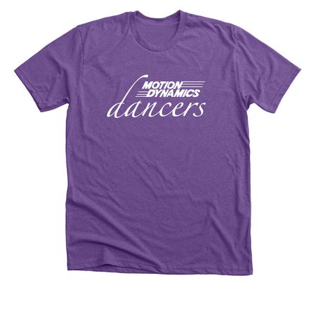 Motion Dynamics Dancers Merchandise, a Heather Team Purple Premium Unisex Tee