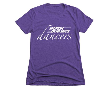 Motion Dynamics Dancers Merchandise, a Purple Rush Women's Slim Fit Tee