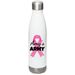 Amy's ARMY Water Bottle, a White Stainless Steel Water Bottle
