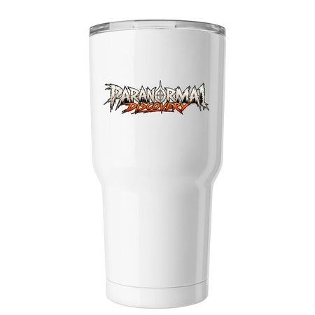 PARANORMAL DISCOVERY INSULATED TUMBLER, a White Insulated Tumbler