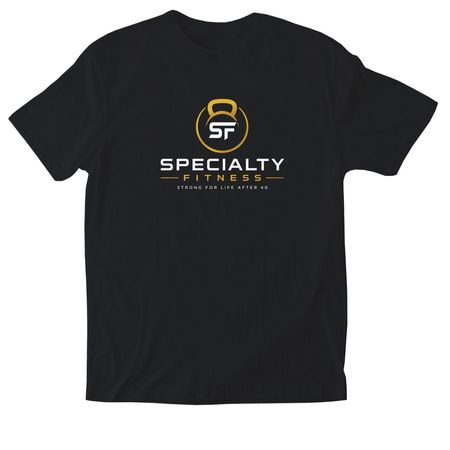 SPECIALTY FITNESS, a Black Softstyle Cotton Tee