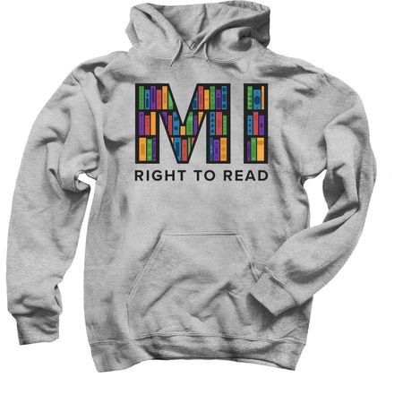 MI Right to Read, a Sport Grey Pullover Hoodie