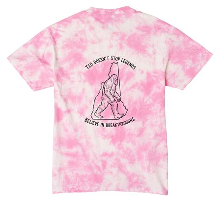 Legends, a Bright Pink Crystal Tie Dye Tee