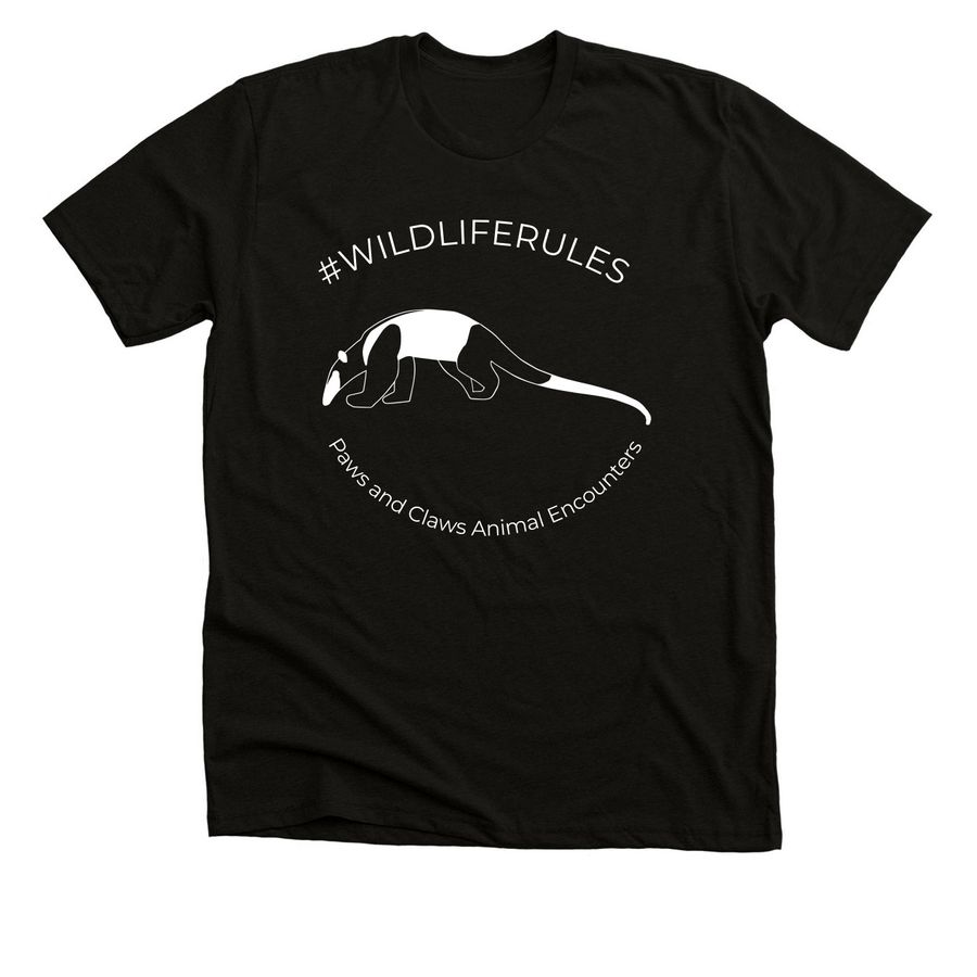 Wildlife Rules Tamandua&nbsp;, a Black Heather Premium Unisex Tee