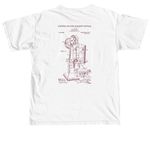 Wagon & Patent, a White Comfort Colors Unisex Tee (back-view)