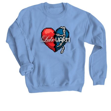 LukeWARM Crewneck, a Carolina Blue Crewneck Sweatshirt