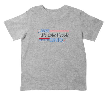 CLEVELAND Toddler Clothing - WTP OH, a Heather Toddler Tee