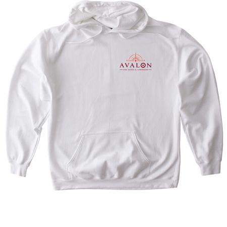 Avalon 26'-27' Sax & Lowreed Merch, a White Gildan Softstyle Pullover Hoodie