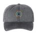#RoadToTheWell, a Black Printed Pigment Dye Baseball Cap