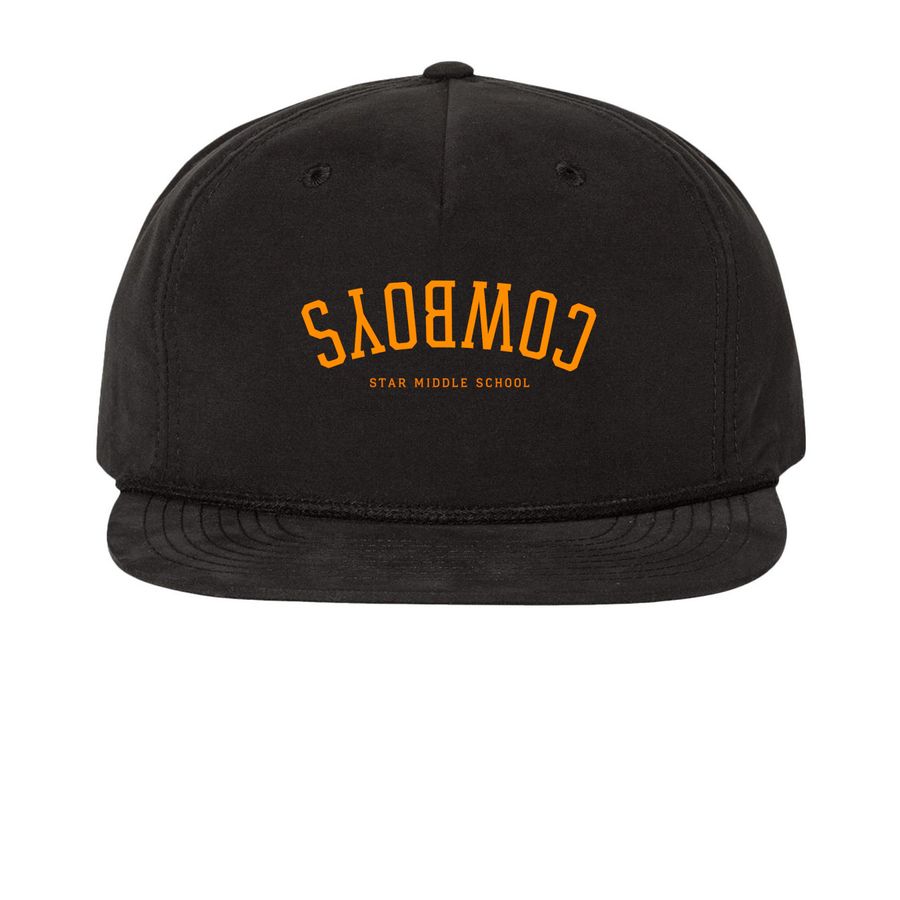 Cowboy Hat&nbsp;, a Black Printed Umpqua Snapback Cap