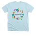 mixiepixie7 flower wreath, a Heather Ice Blue Premium Unisex Tee