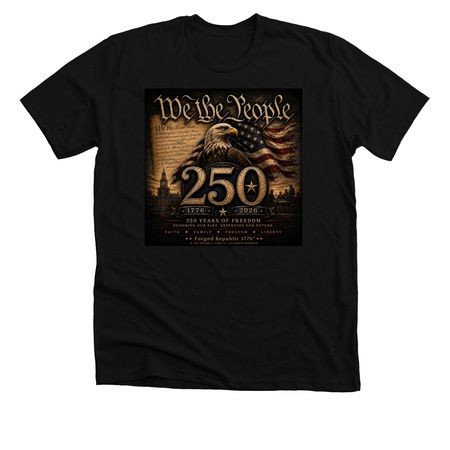 Series No. 004 ? We the People, a Solid Black Blend Premium Unisex Tee