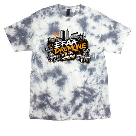 EFAA Drumline, a Grey Crystal Tie Dye Tee