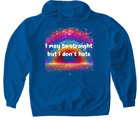 Straight don't hate&nbsp;, a Royal Gildan Softstyle Pullover Hoodie