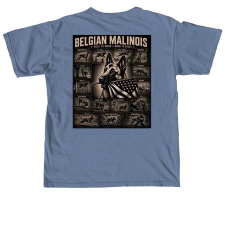 Malinois Do It All, a Blue Jean Comfort Colors Unisex Tee