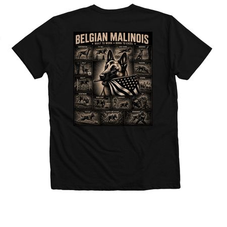 Malinois Do It All, a Solid Black Blend Premium V-Neck Tee