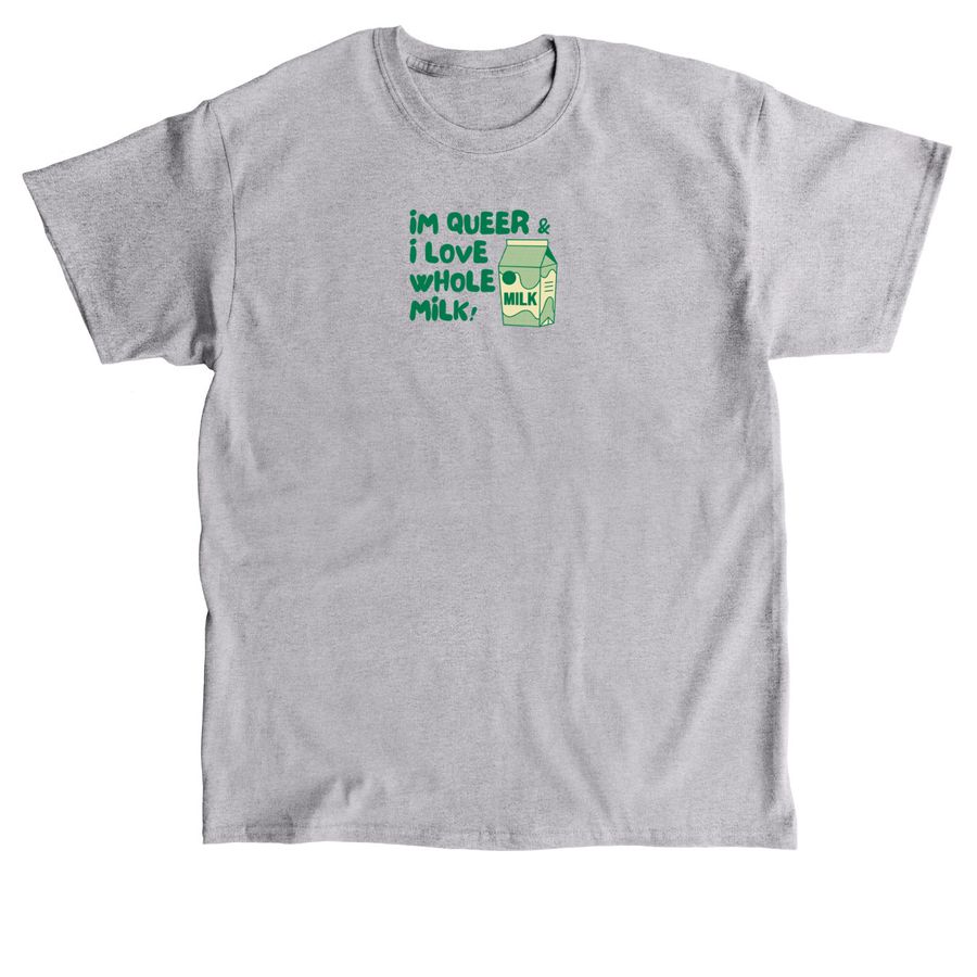 queer & love whole milk, a Sport Grey Classic Unisex Tee