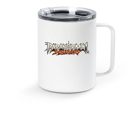 PARANORMAL DISCOVERY TRAVEL CAMPING MUG, a White Stainless Steel Travel Mug