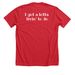 Bye Bye Birdie, a Heather Red Premium Unisex Tee (back-view)