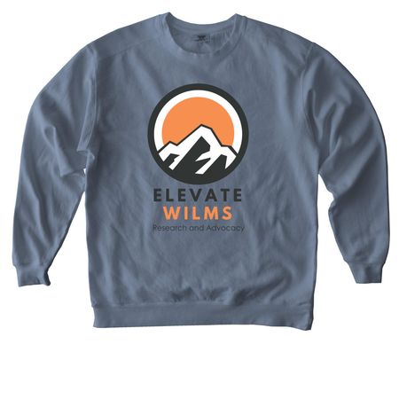 Elevate Wilms, a Blue Jean Comfort Colors Crewneck Sweatshirt